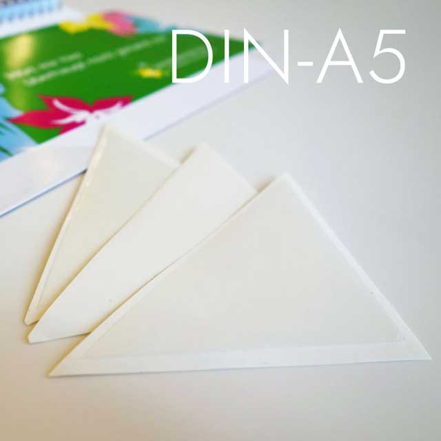 Selbstklebende Dreieckstasche DIN-A5