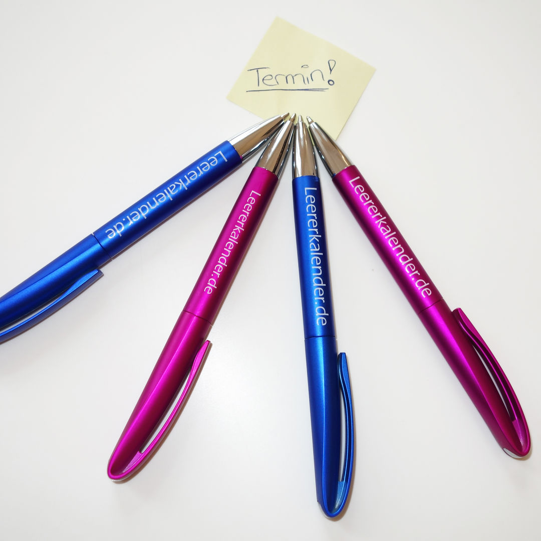 Dieser tolle Kugelschreiber ist eine schöne Ergänzung zu Deinem Leererkalender.